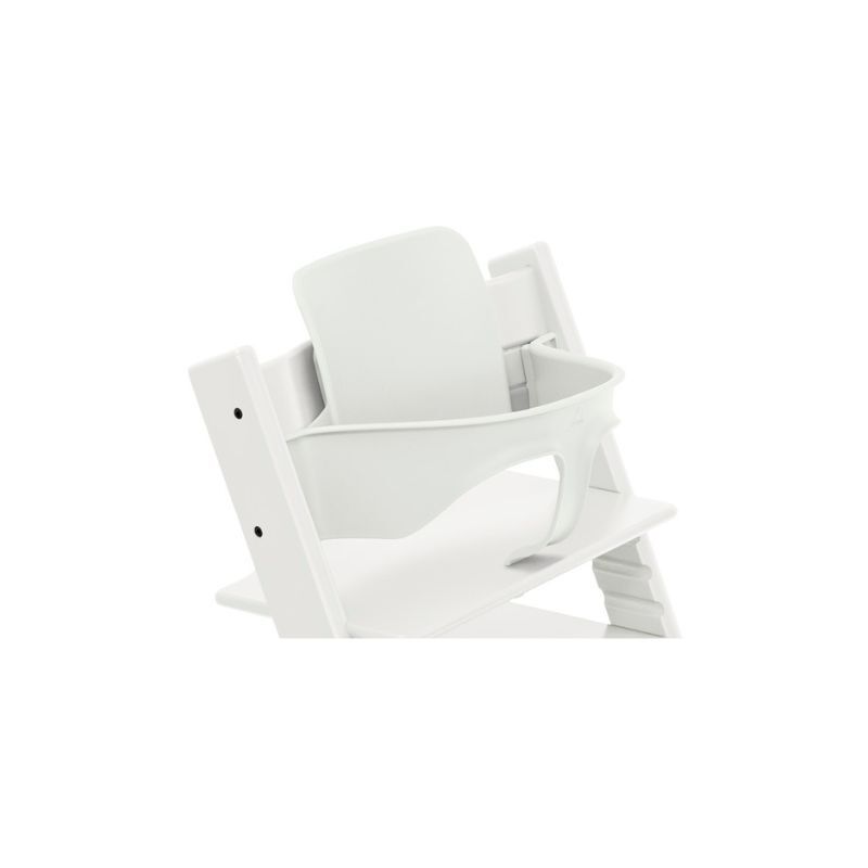 Stokke Tripp Trapp High Chair White + Baby Set + Tray Bundle (3 pieces) image number 4