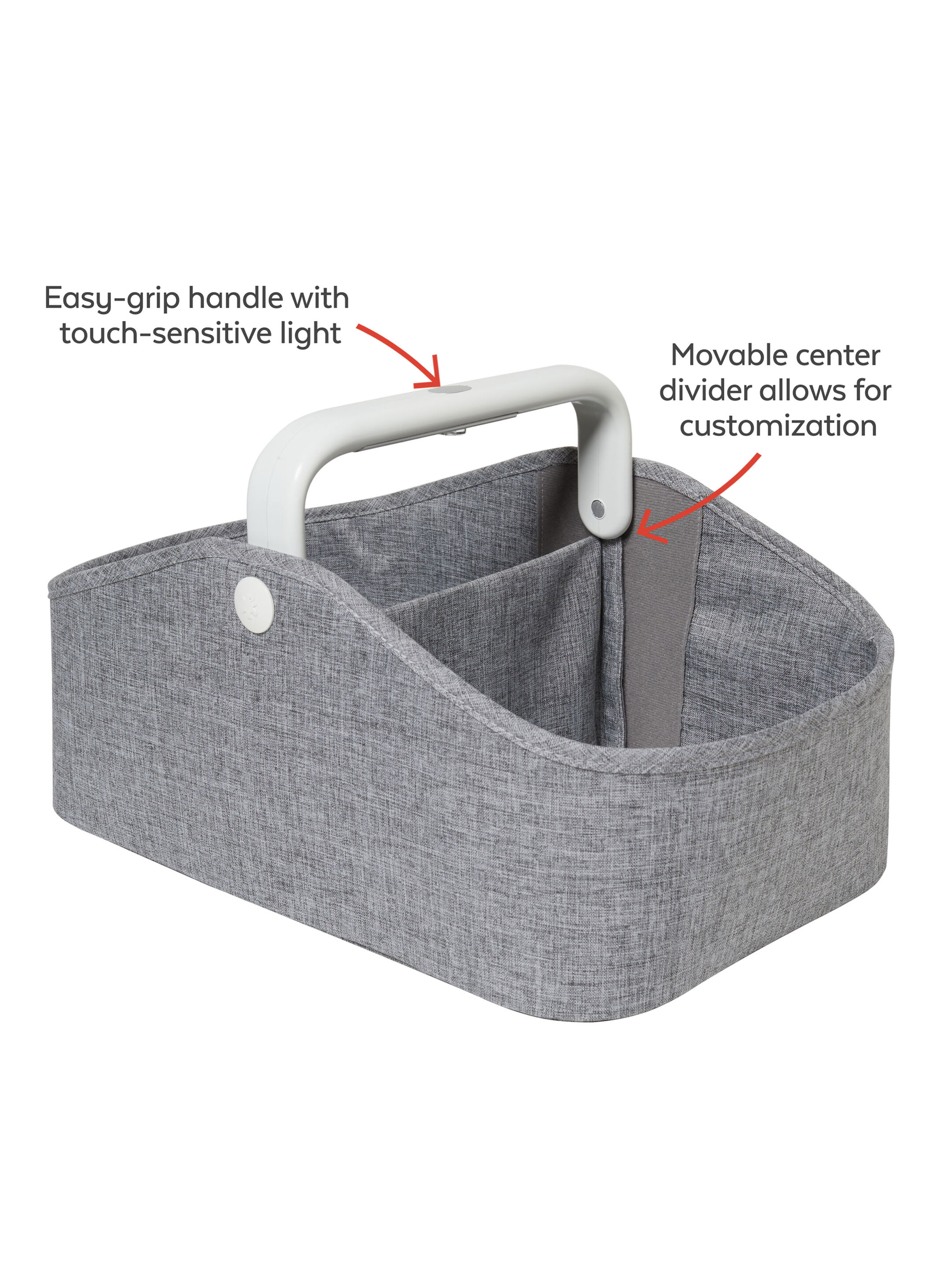 Skip Hop Light Up Diaper Caddy - Grey image number 2