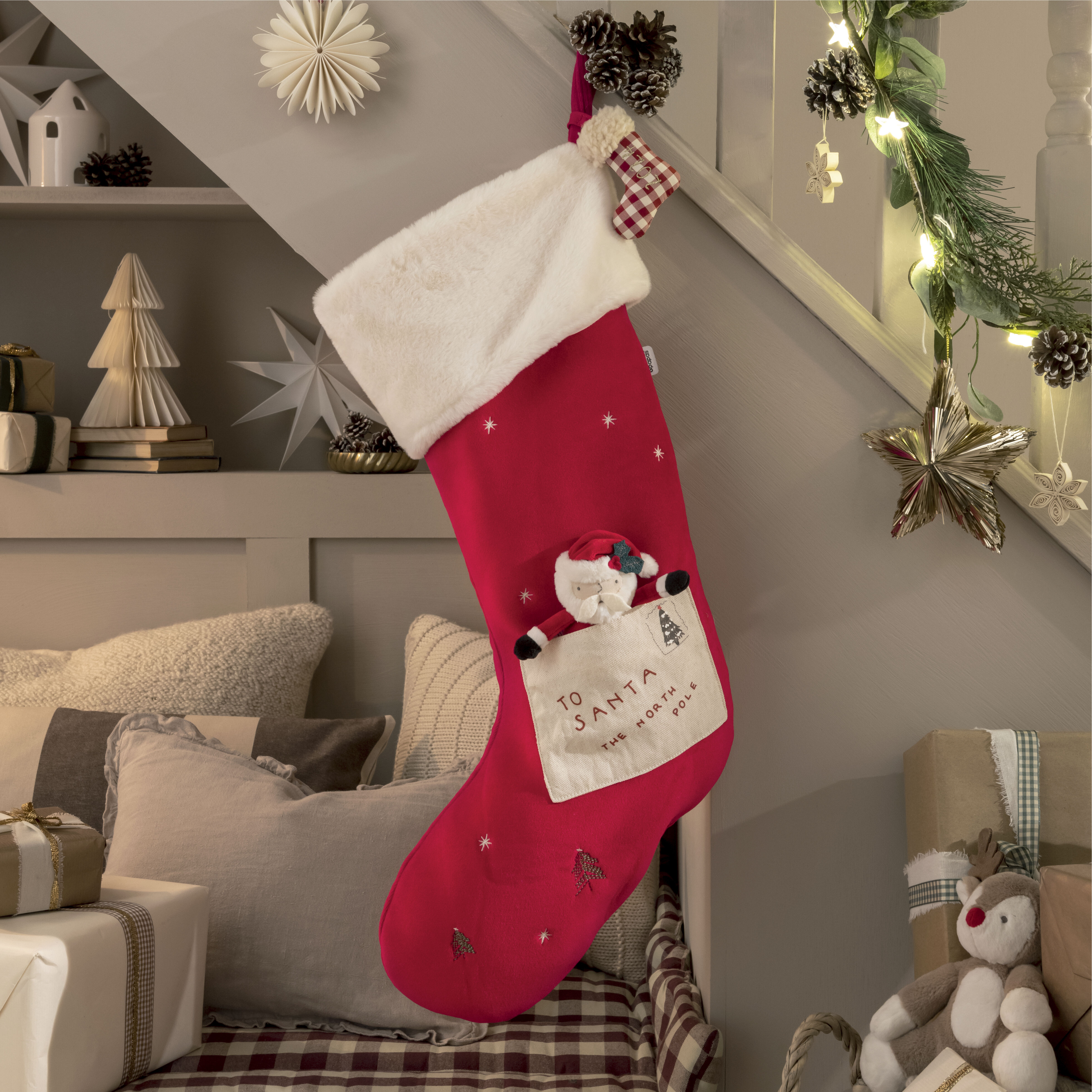 Large Stocking with Toy - Santa 2024 image number 1
