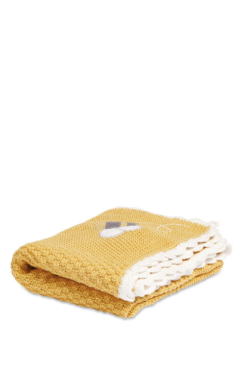Knitted Blanket(70x90cm) - Bee Happy image number 1
