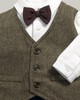 Waistcoat Mock Outfit All-In-One Navy/Grey- 0-3 image number 6