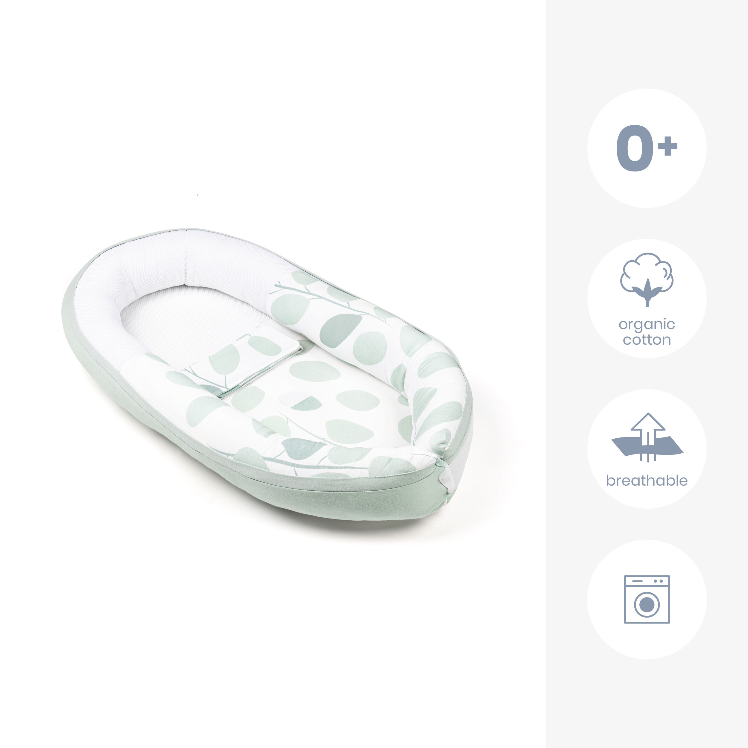 Doomoo Cocoon Sleeping Nest - Aqua Green image number 2