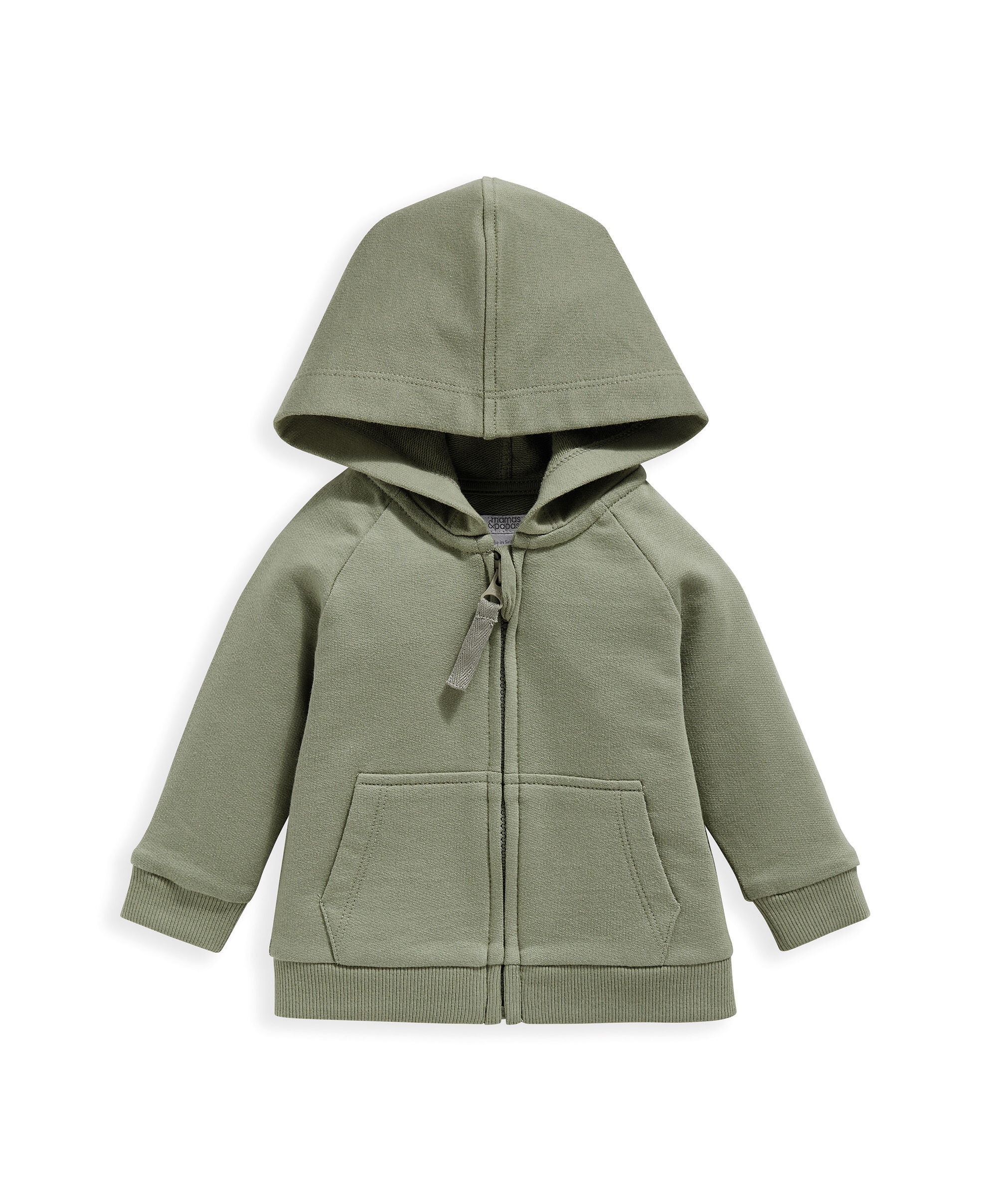Khaki Zip Hoody image number 2