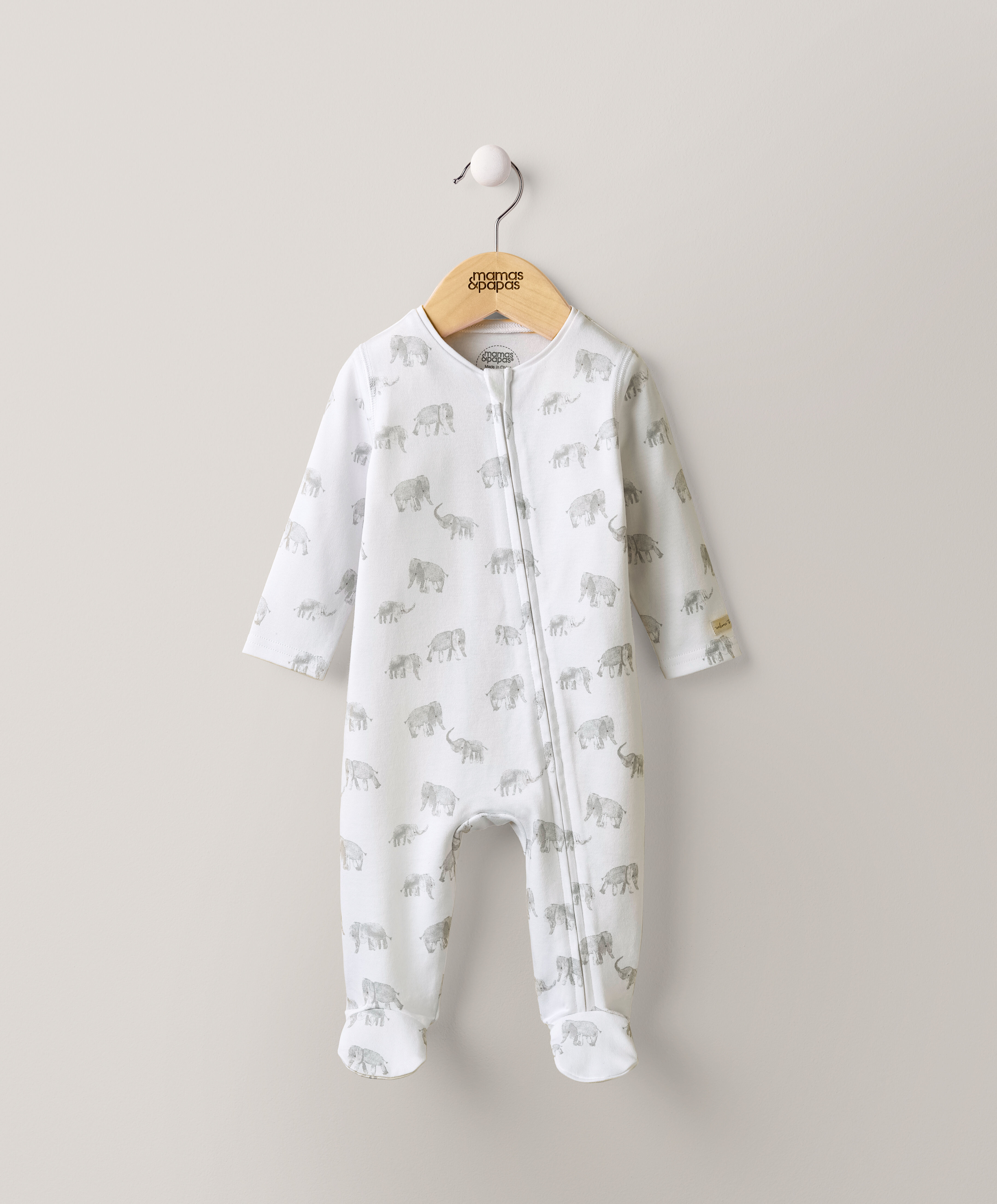 Elephant Print All In One With Zip image number 3