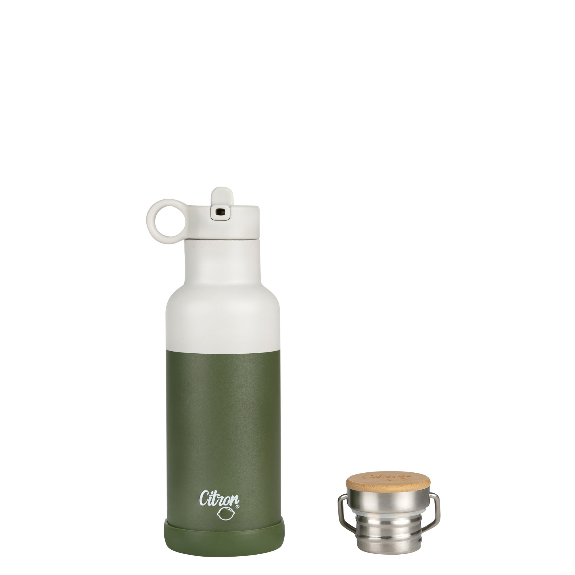 Stainless Steel Water Bottle 500ml - Olive Green image number 2