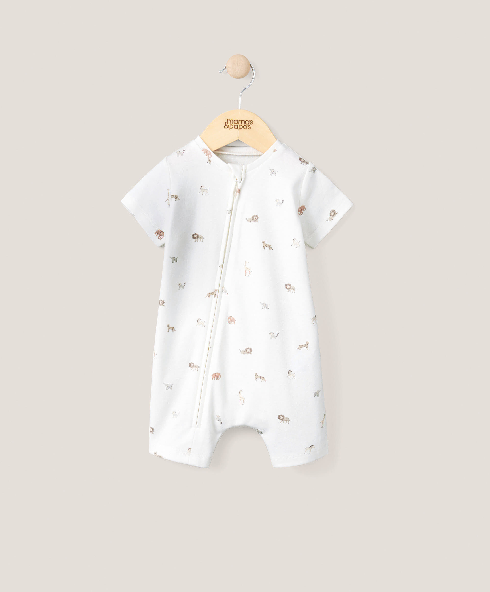 Safari Shortie Romper - Cream image number 1