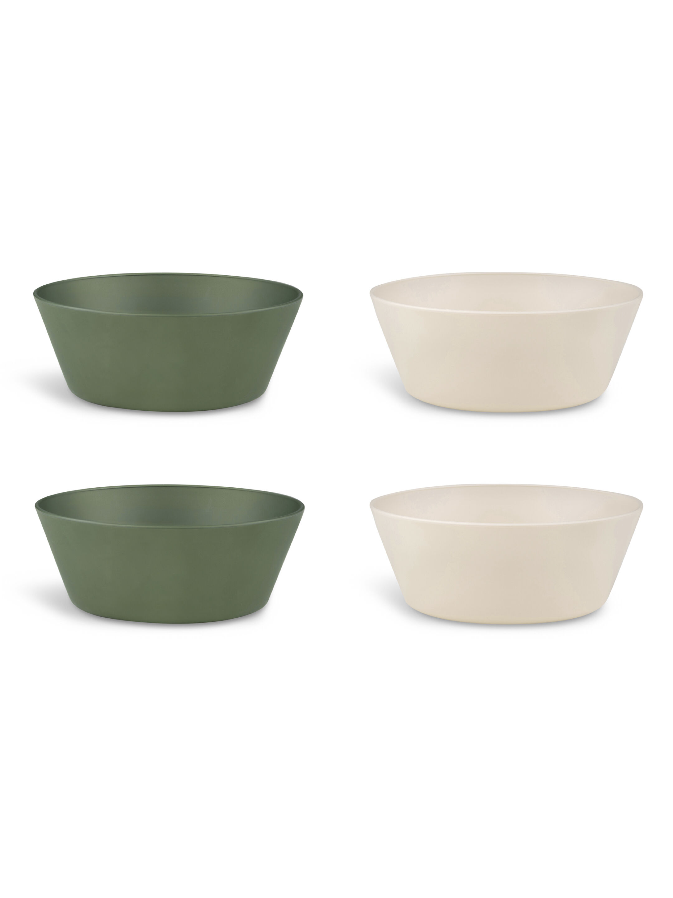 Citron Bio Based Bowl Set of 4 - Green/Cream
