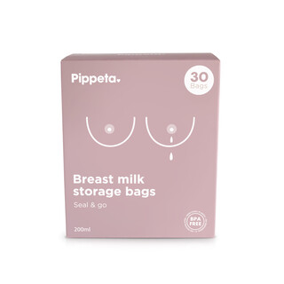 Pippeta Breast Milk Storage Bags 200ml - 30 Pieces