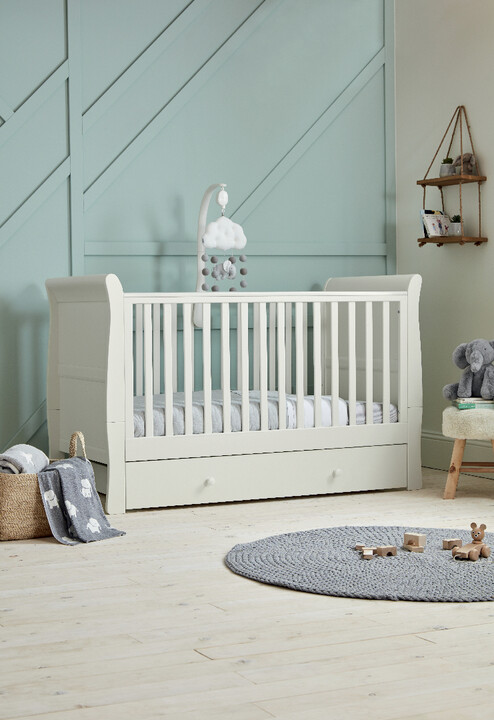 Mia Cot Sleigh - Pure White image number 4