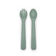 Pippeta Silicone Spoon & Fork - Meadow Green image number 1