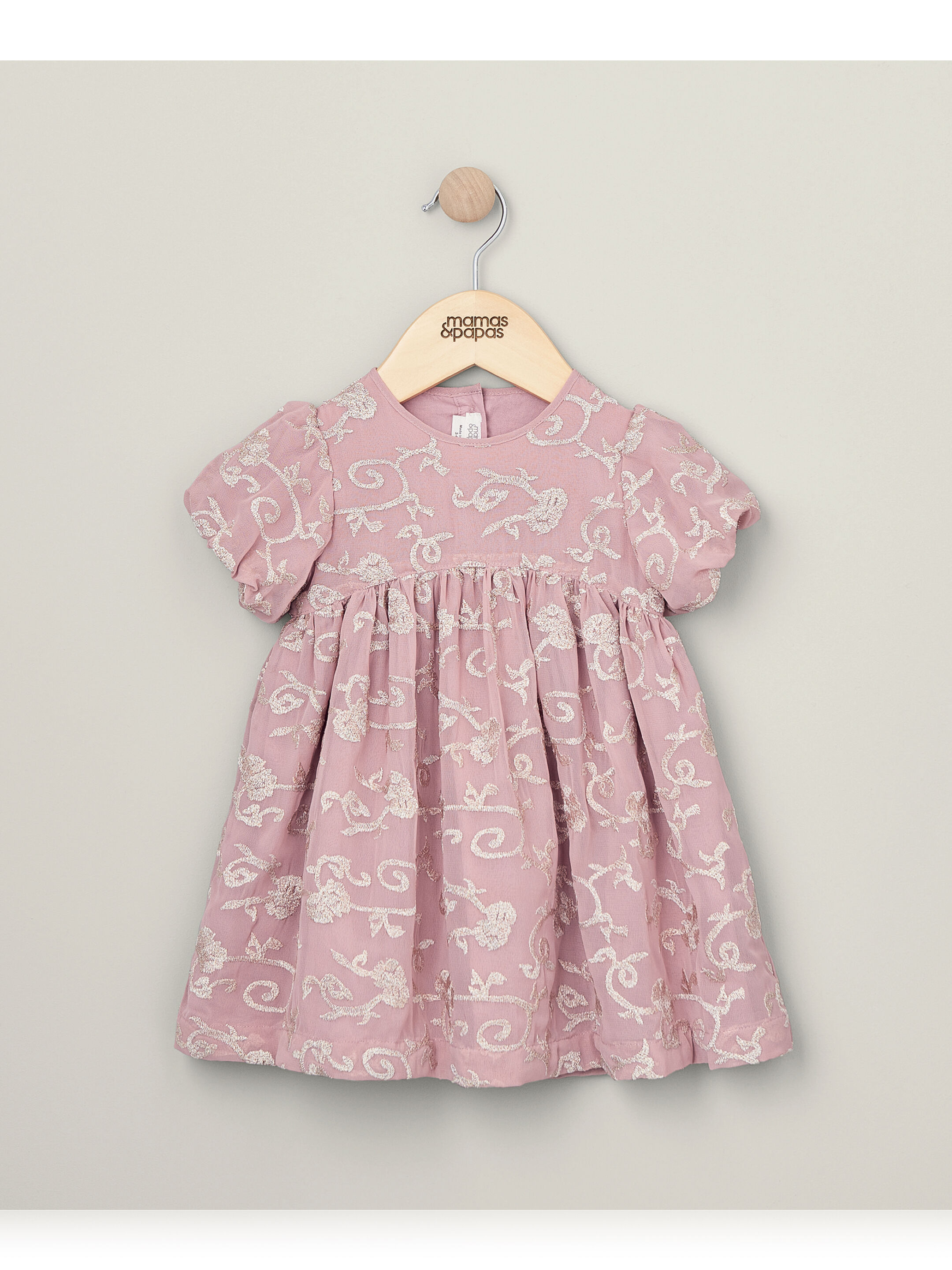 Eid Embroidered Detail Dress - Pink image number 1