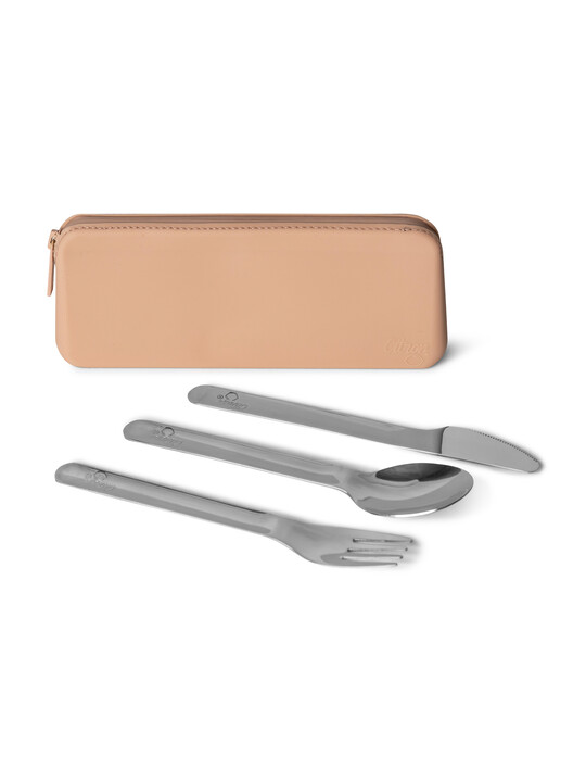 Citron Stainless Steel Cutlery with Pouch Blush Pink image number 1