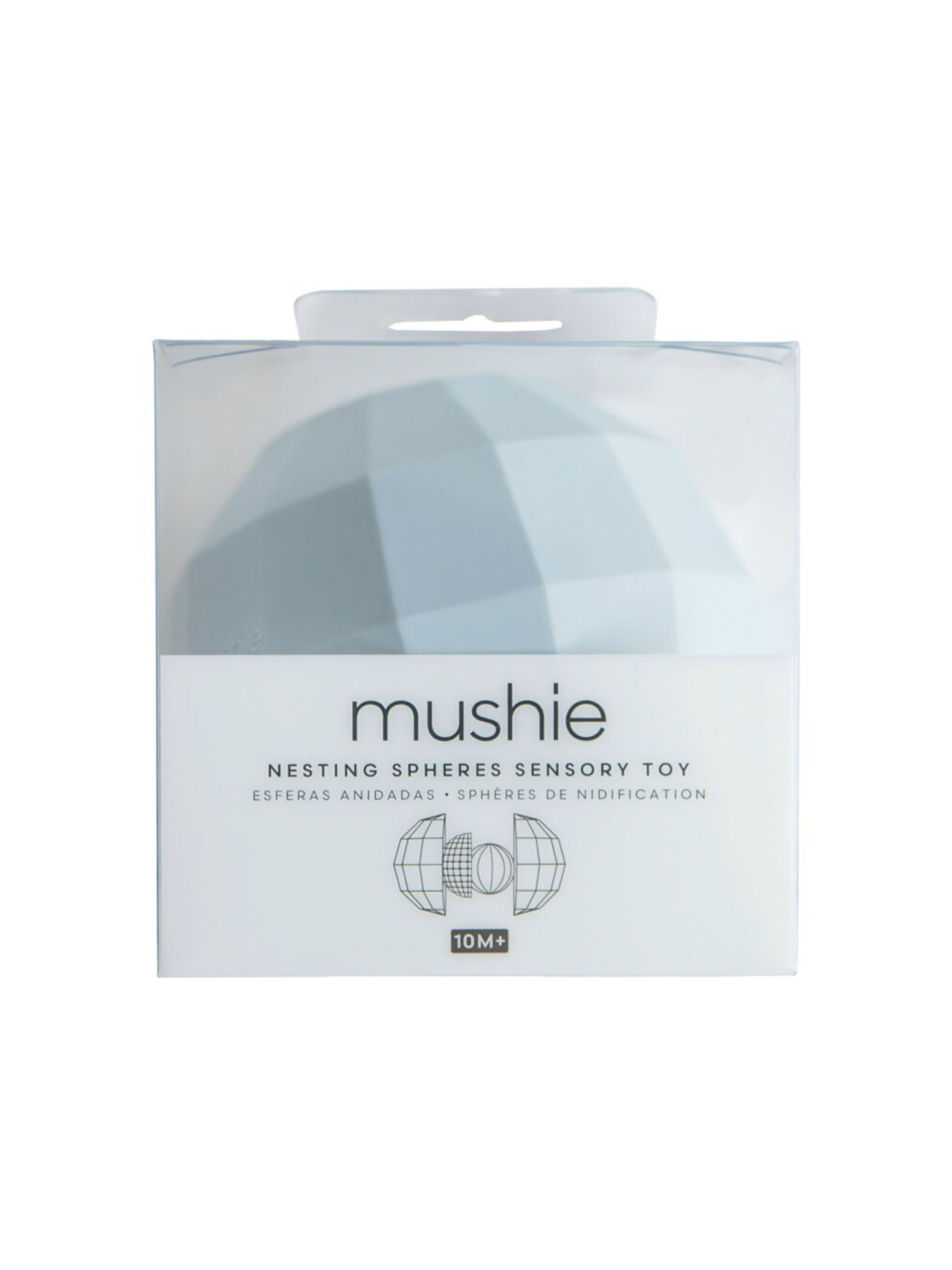 Mushie&nbsp;​​Nesting Spheres Sensory Toy Powder Blue image number 2