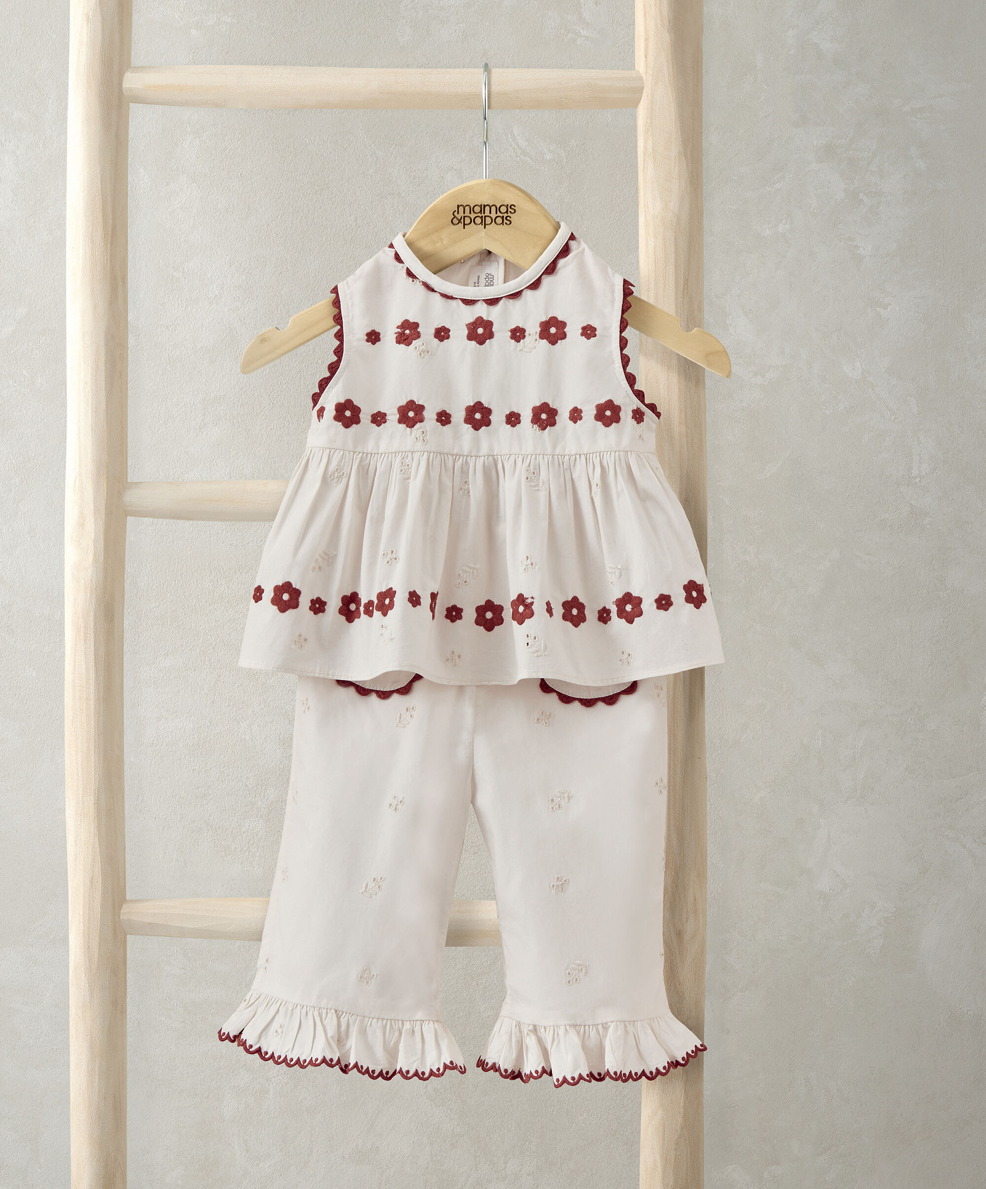 Top & Trouser Emb 2pc Set image number 1