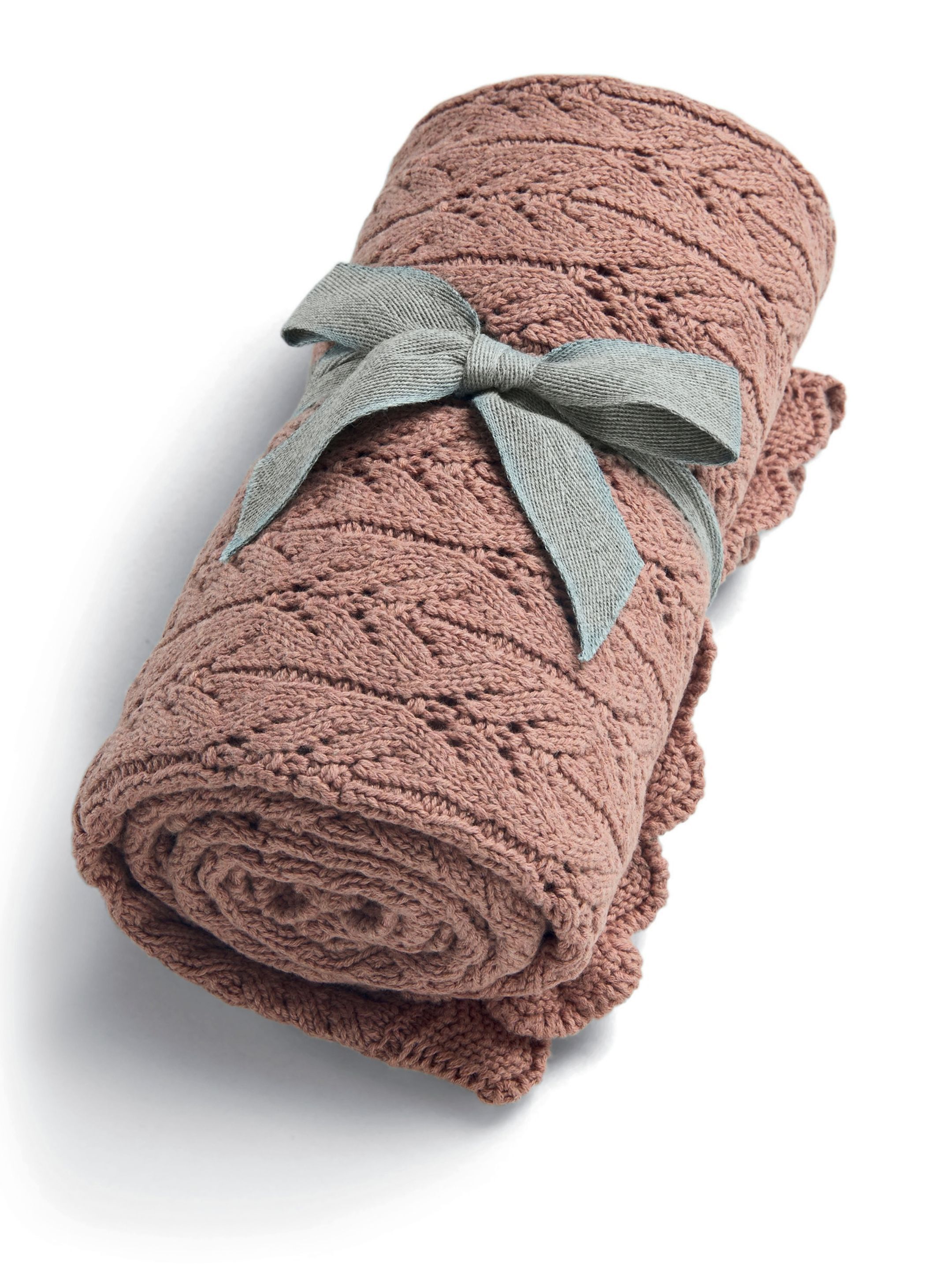 Cosy Gift Set - Wildflower Knitted Blanket with Pink Bunny Soft Toy image number 3