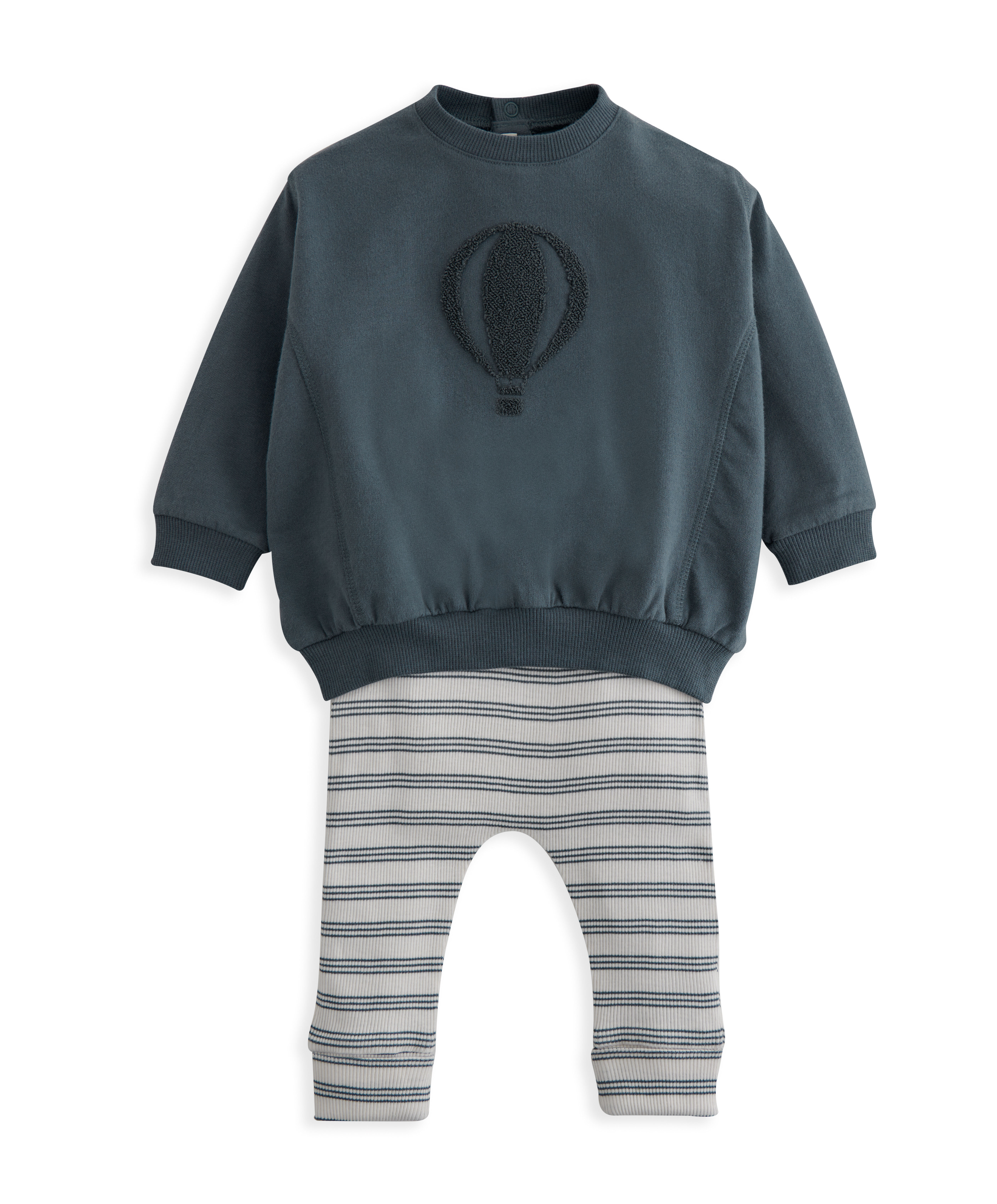 2 Piece Stripe Top  & Legging Set image number 2