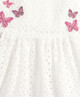 Embroidered Dress - White image number 3