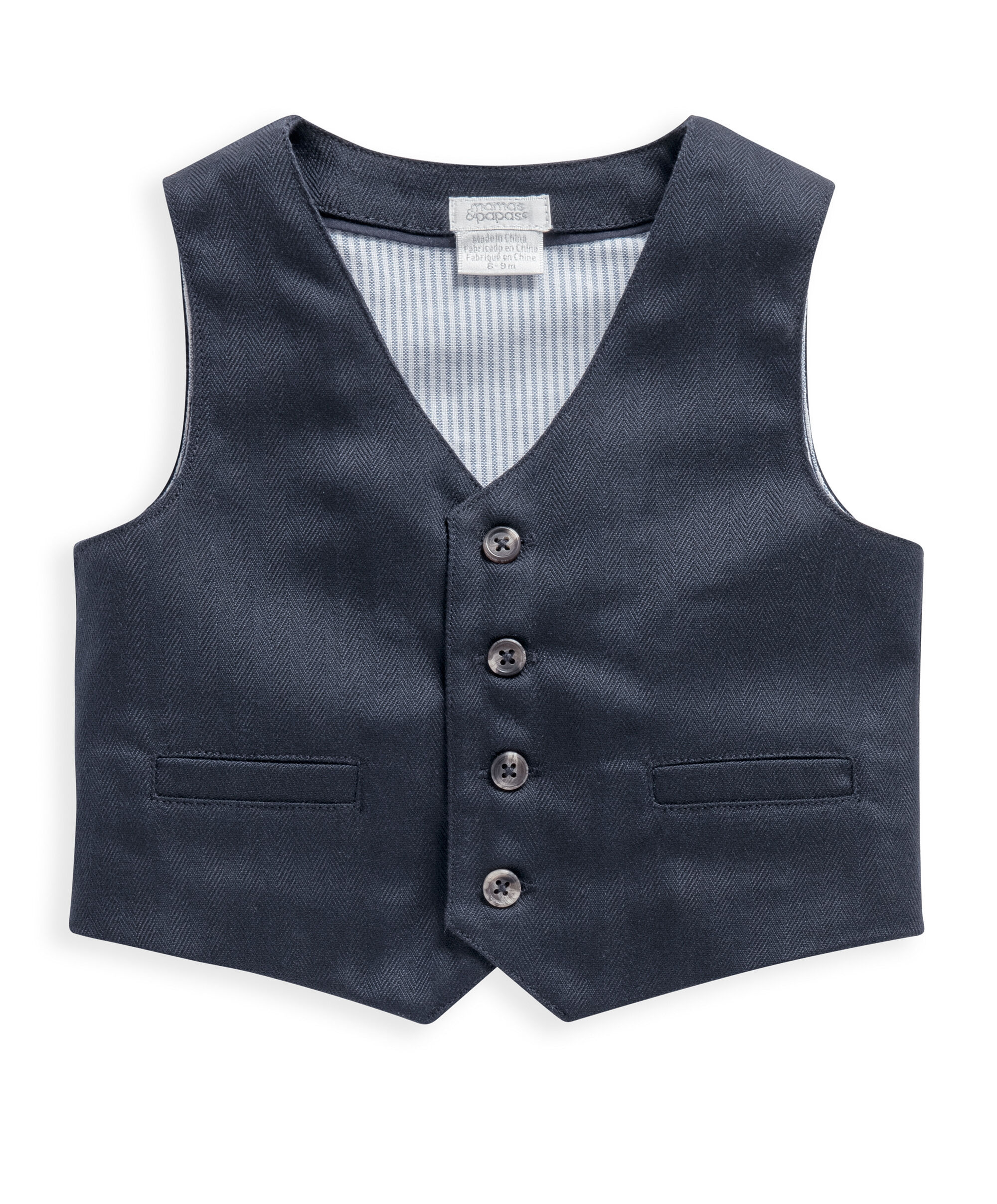 4 Piece Navy Suit with knit tie image number 10