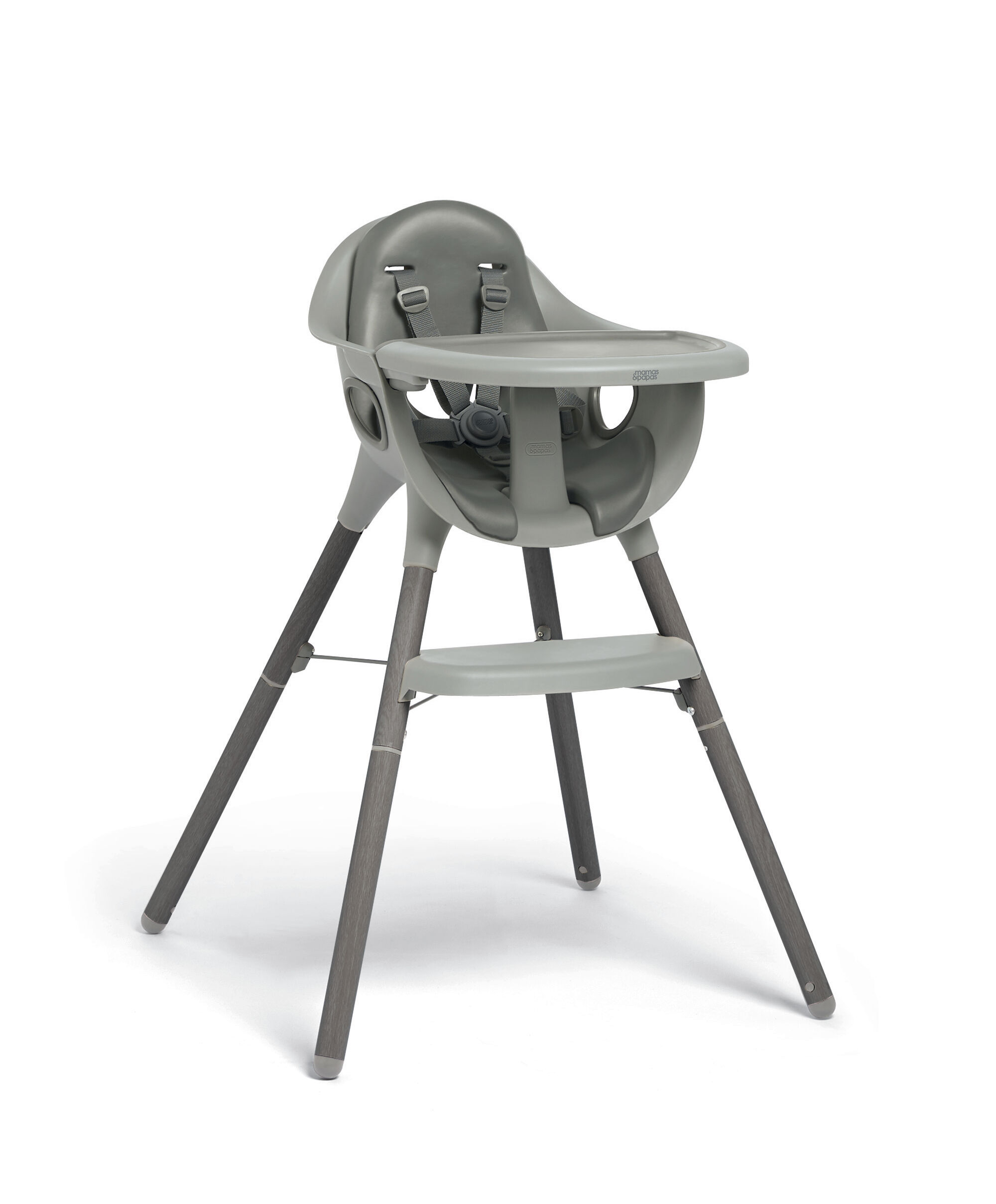 Juice High Chair with bamboo meal kits - Washed Grey image number 2