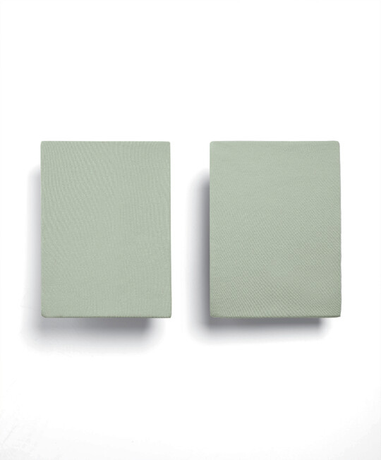 Fitted Cotbed Sheets - Sage (Pack of 2) image number 4