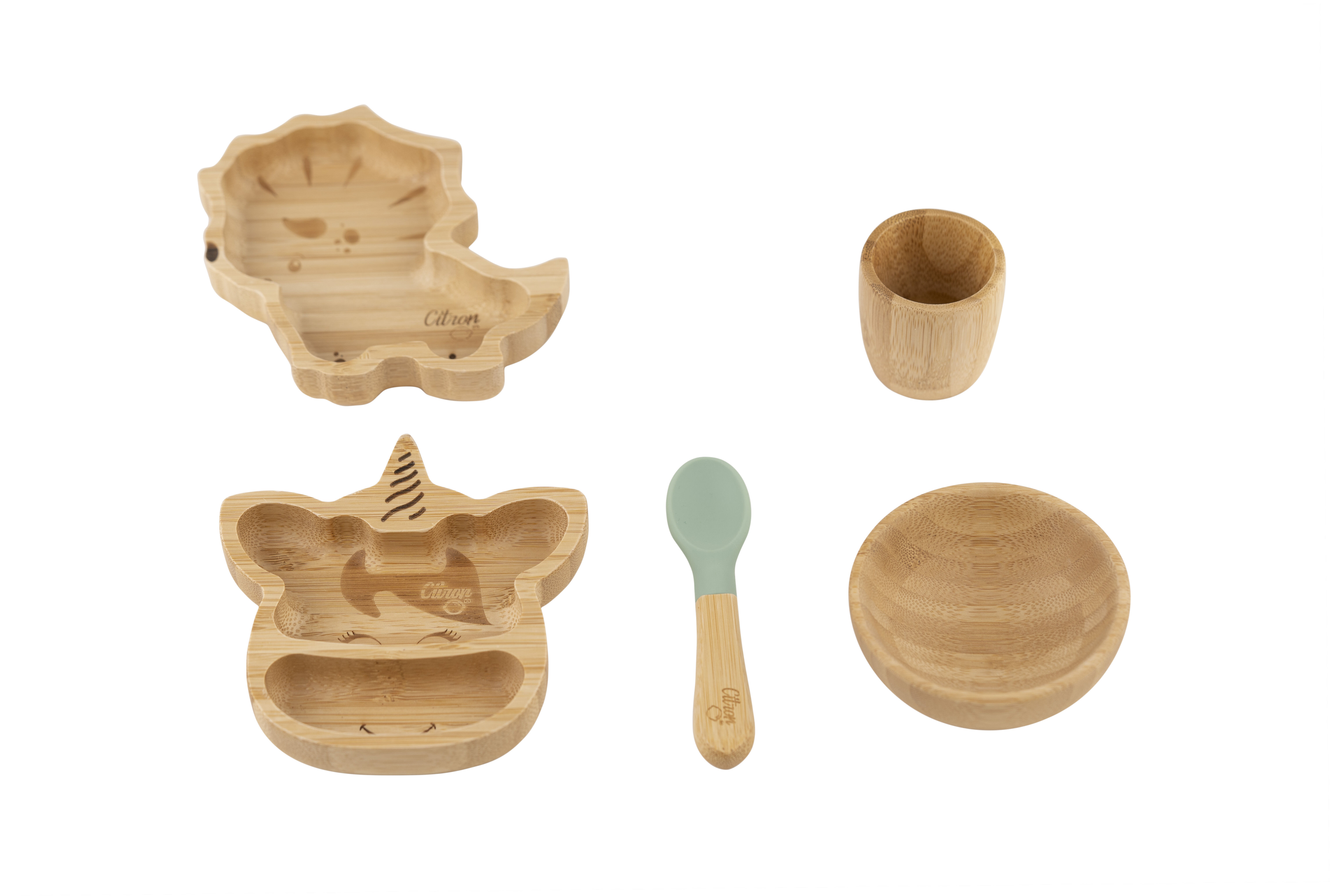 Citron Organic Bamboo Toys Set of 5 image number 3