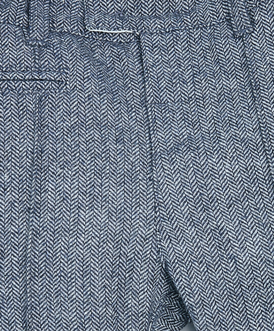 Herringbone Textured Chambray Trousers image number 3