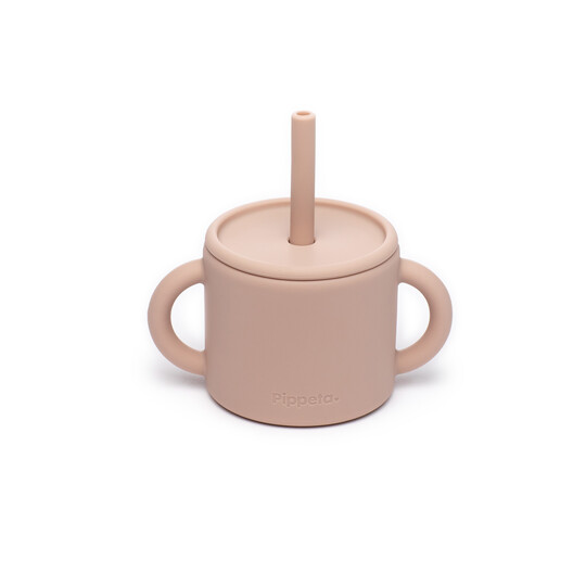 Pippeta Silicone Cup & Straw - Ash Rose image number 1