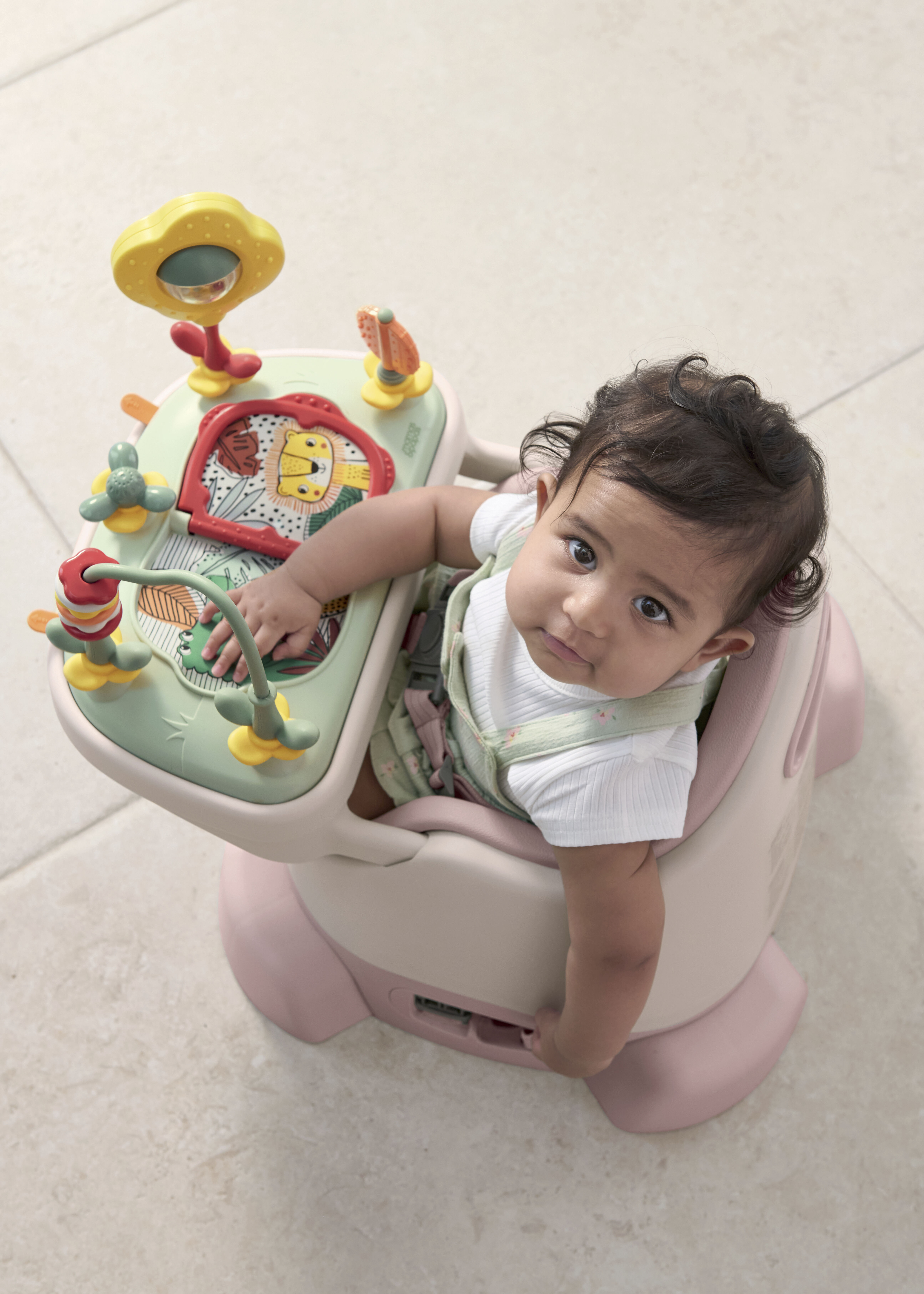 Bug 3-in-1 Floor & Booster Seat with Activity Tray - Blossom image number 3