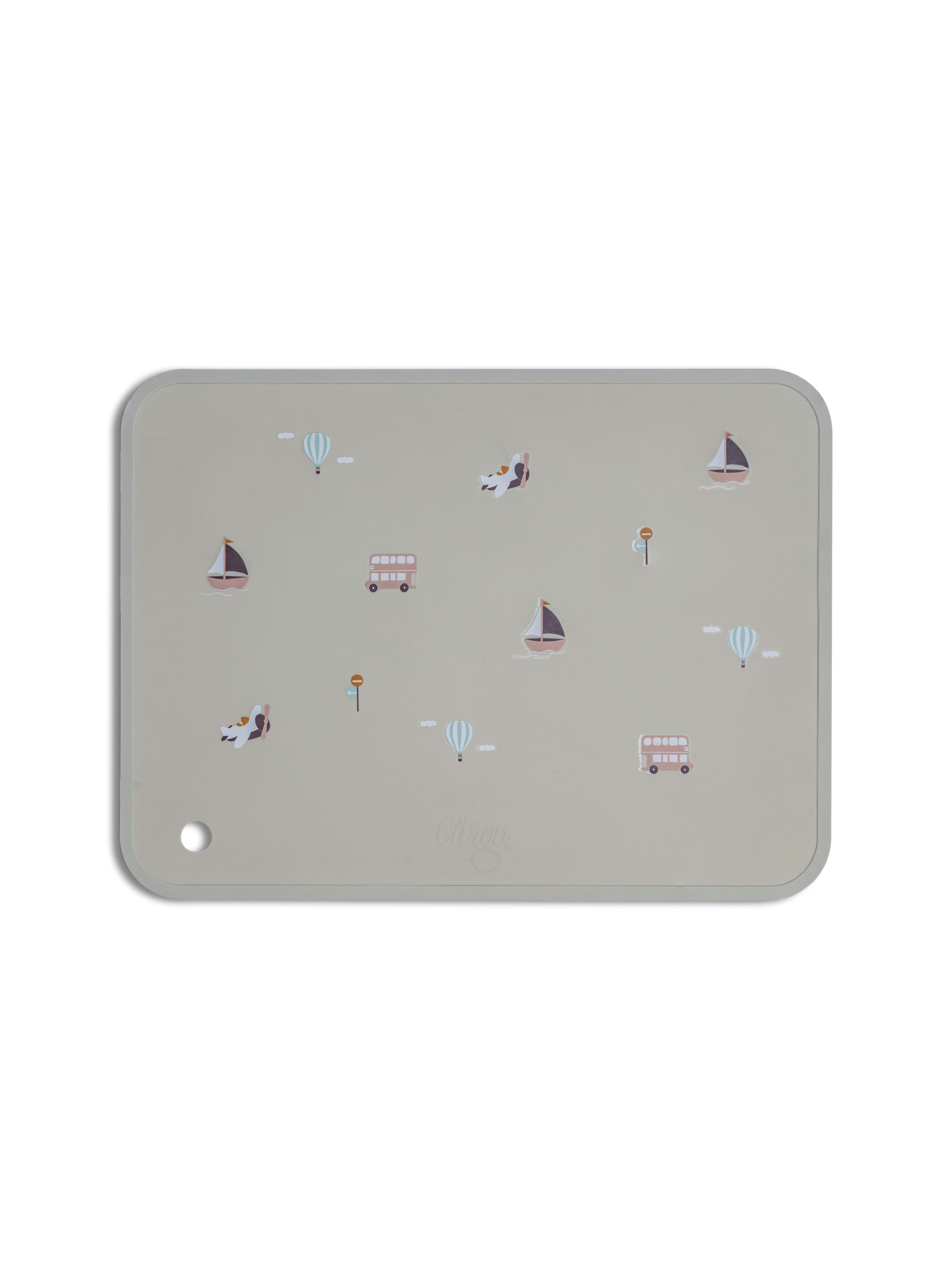 Citron Silicone Placemat Rectangle - Vehicles