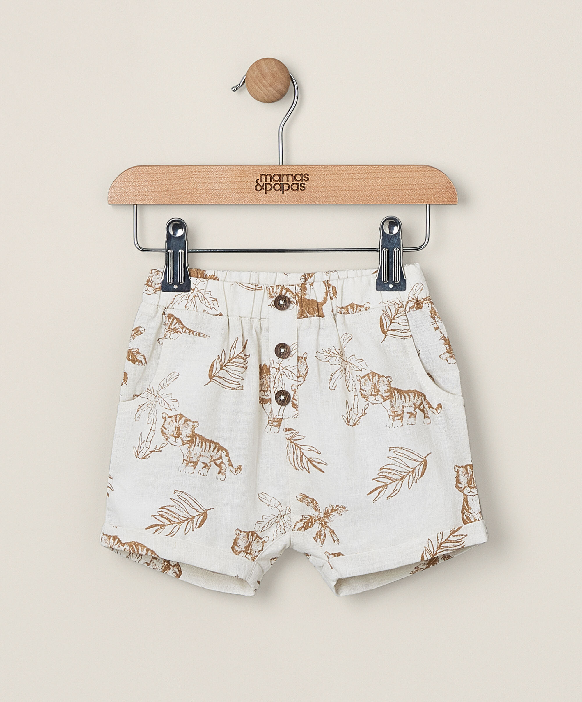 Jungle All-Over-Print Linen Short image number 1