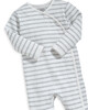 Organic Cotton Striped Wrap Sleepsuit image number 3
