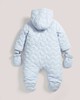 Quilted Pramsuit Blue- 0-3 image number 3