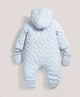 Quilted Pramsuit Blue- 3-6 months image number 3