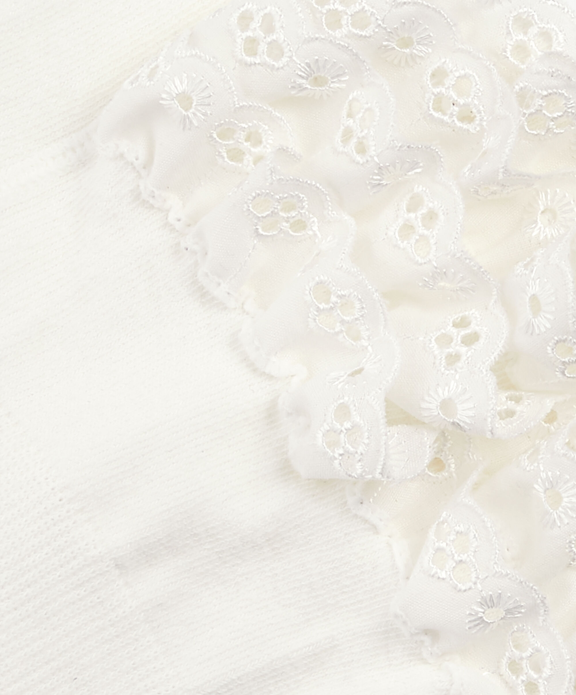 Ruffle Frill Tights - Off White image number 2