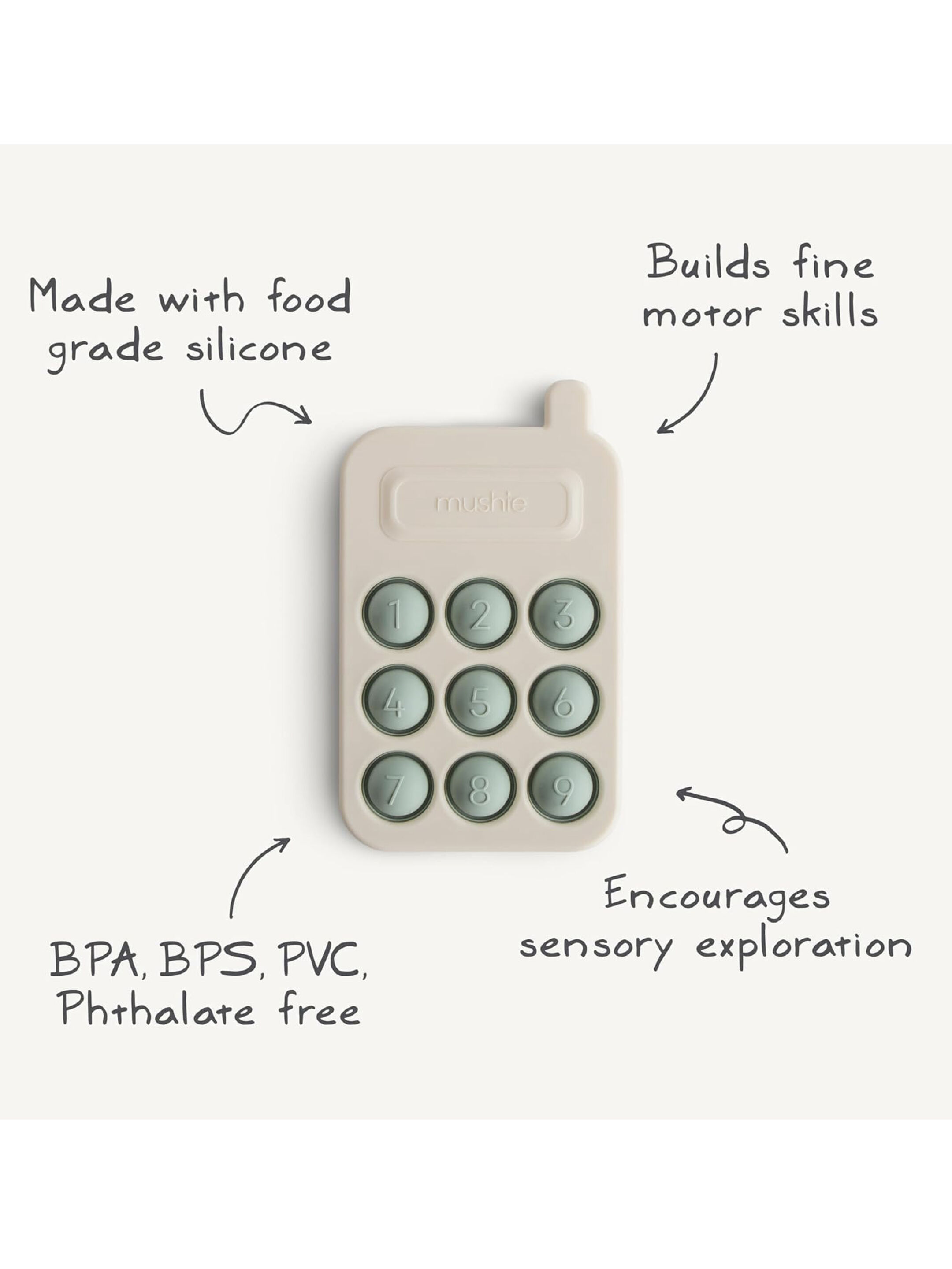 Mushie Phone Press Toy Blush image number 8