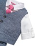 4 Piece Chambray Waistcoat & Trousers Set image number 6