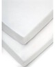 Moses Fitted Sheets (Pack of 2) - White image number 1