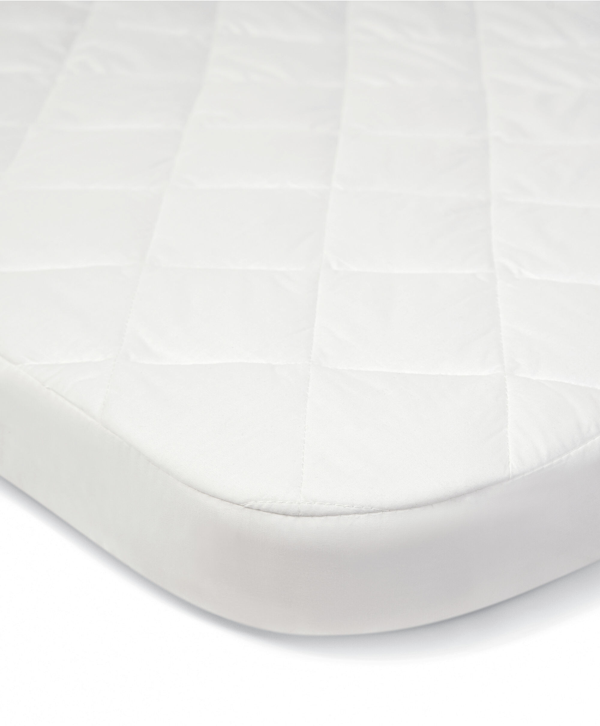 Lua Bedside Crib Mattress Protector - White