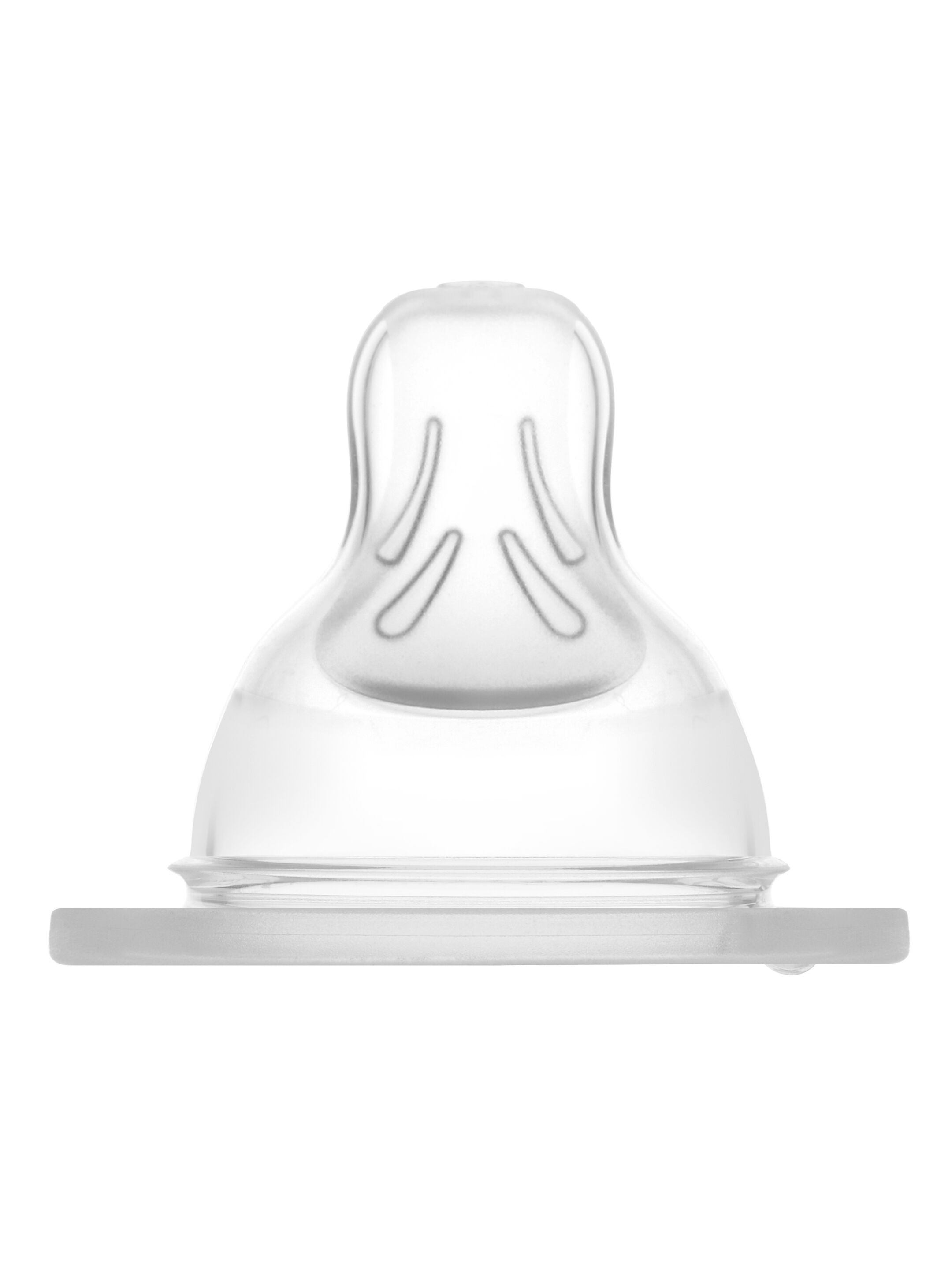 Mam Baby Teat Size 0 Silicone Teat/Spout - 0 M+ | Clear  Clear  - Pack of 2 image number 2