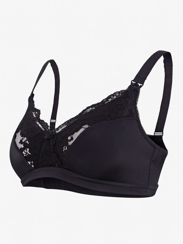 Cariwell Lace Maternity & Nursing Bra-V Black