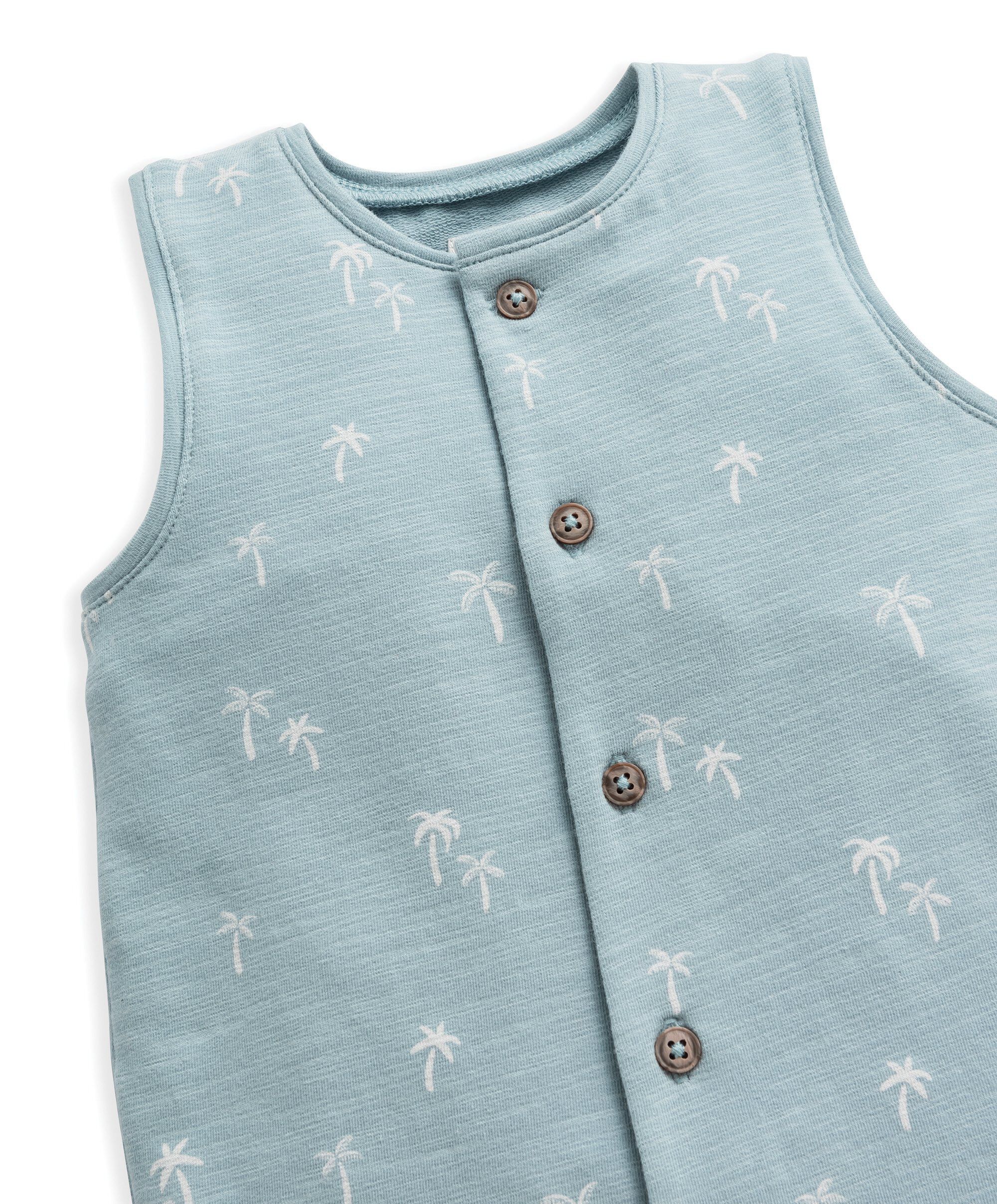 Palm Tree Print Romper image number 8