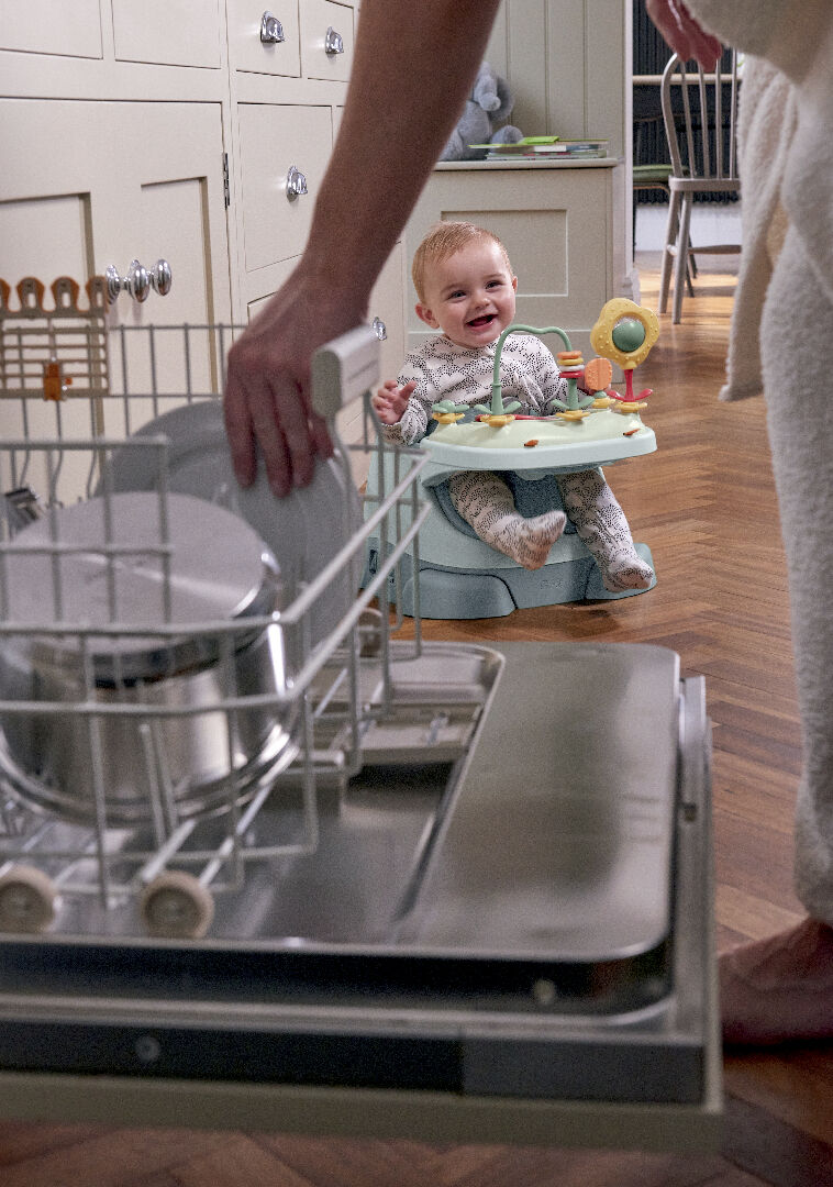 Bug 3-in-1 Floor & Booster Seat with Activity Tray - Bluebell image number 9