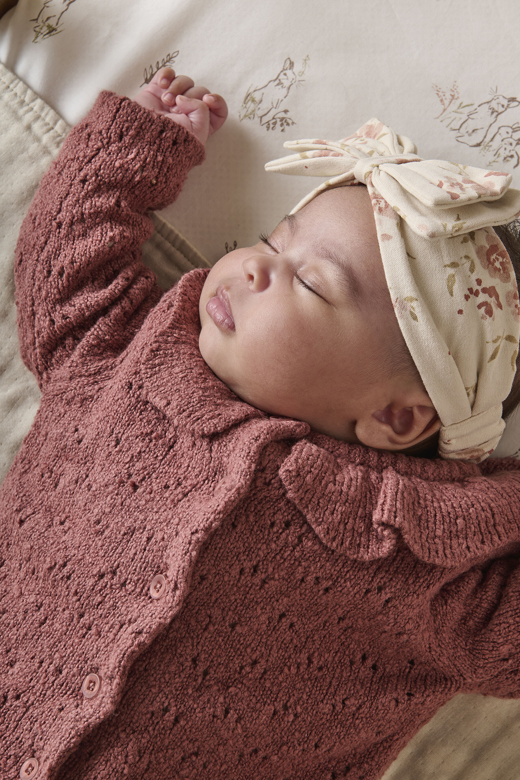 Berry Frill Collar Cardigan image number 3