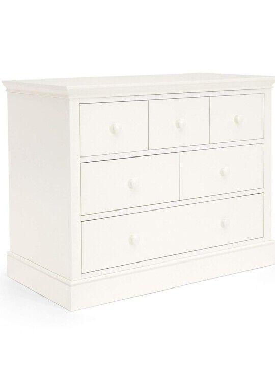 Oxford Wooden 6 Drawer Dresser & Baby Changing Unit - White image number 2