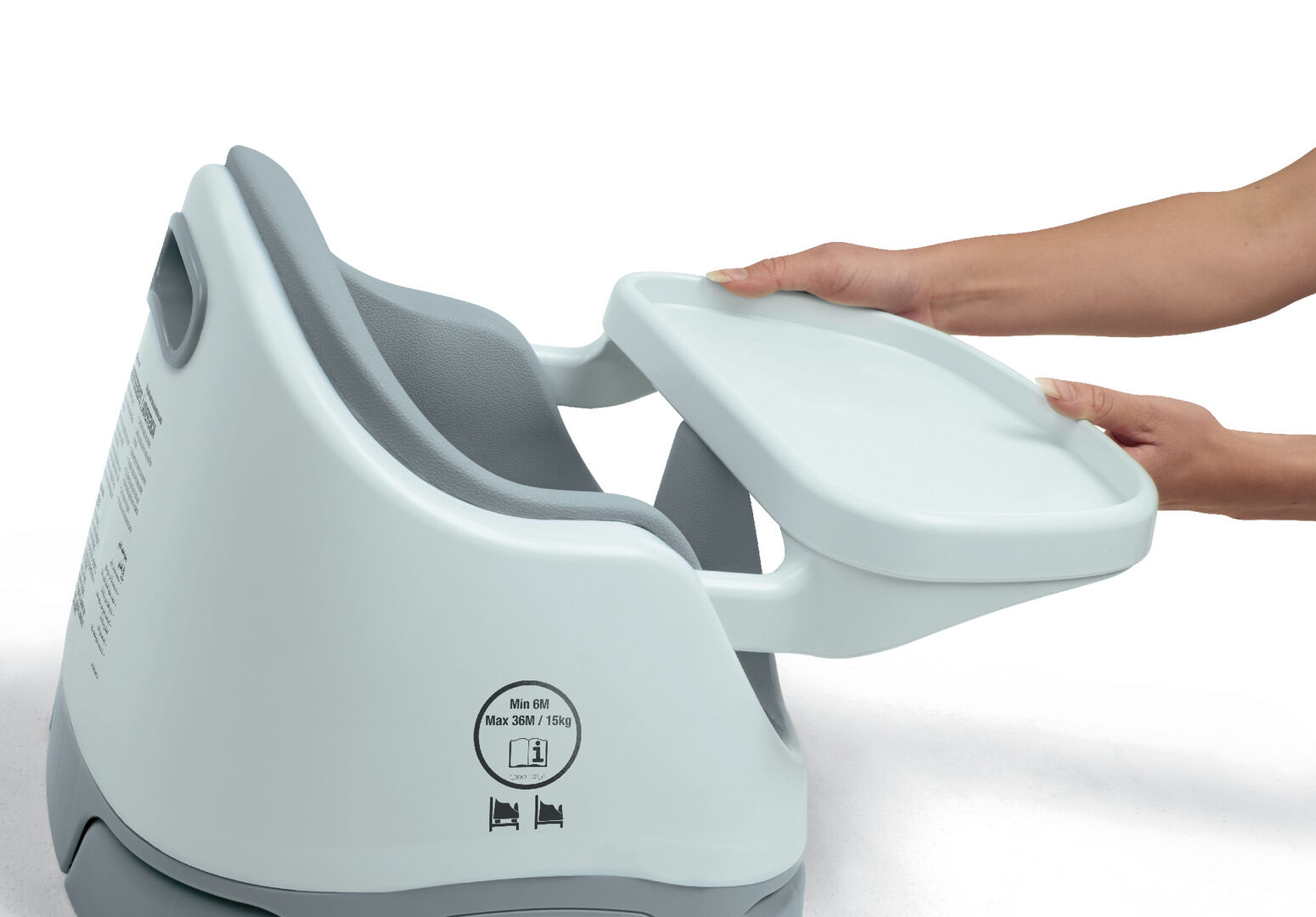 Bug 3-in-1 Floor & Booster Seat with Activity Tray - Bluebell image number 13