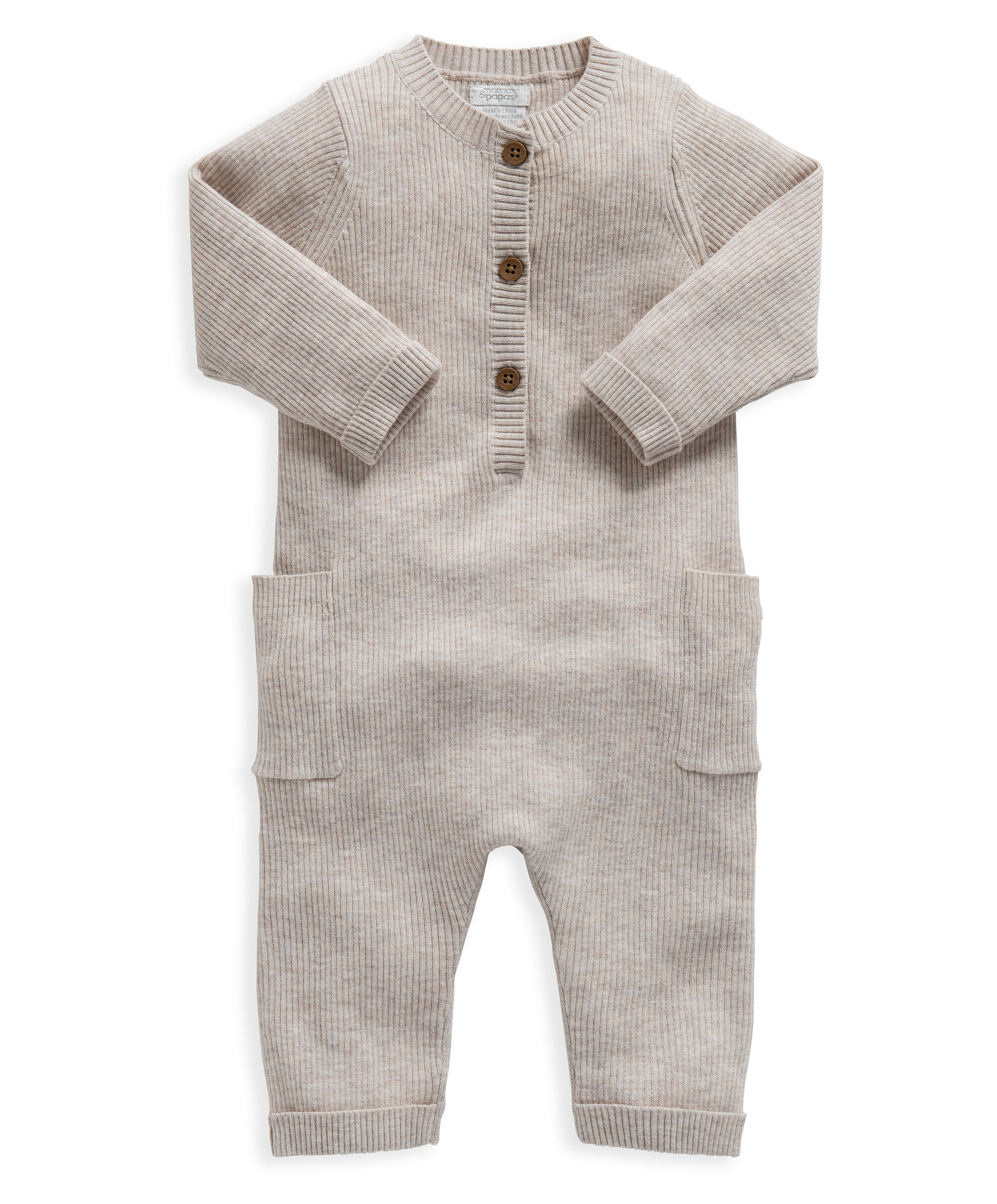 Ribbed Knit Romper image number 1