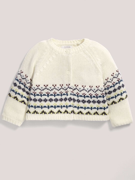 FAIR ISLE KNIT CARDIGAN 12-18:No Color:0-3 image number 1
