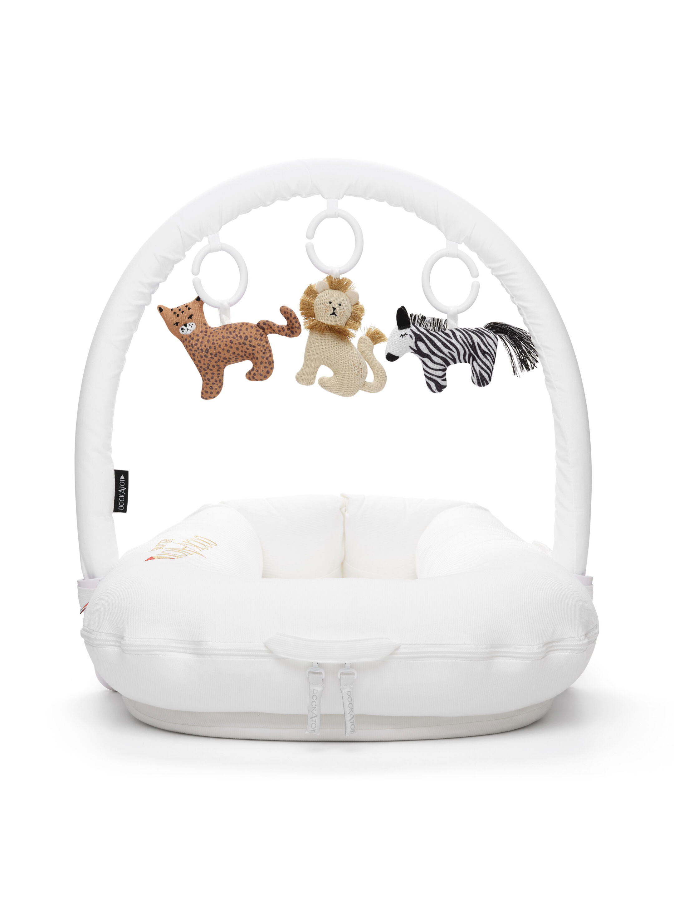 Dockatot Toy Arch Bundle - White Arch + Toy Set image number 1