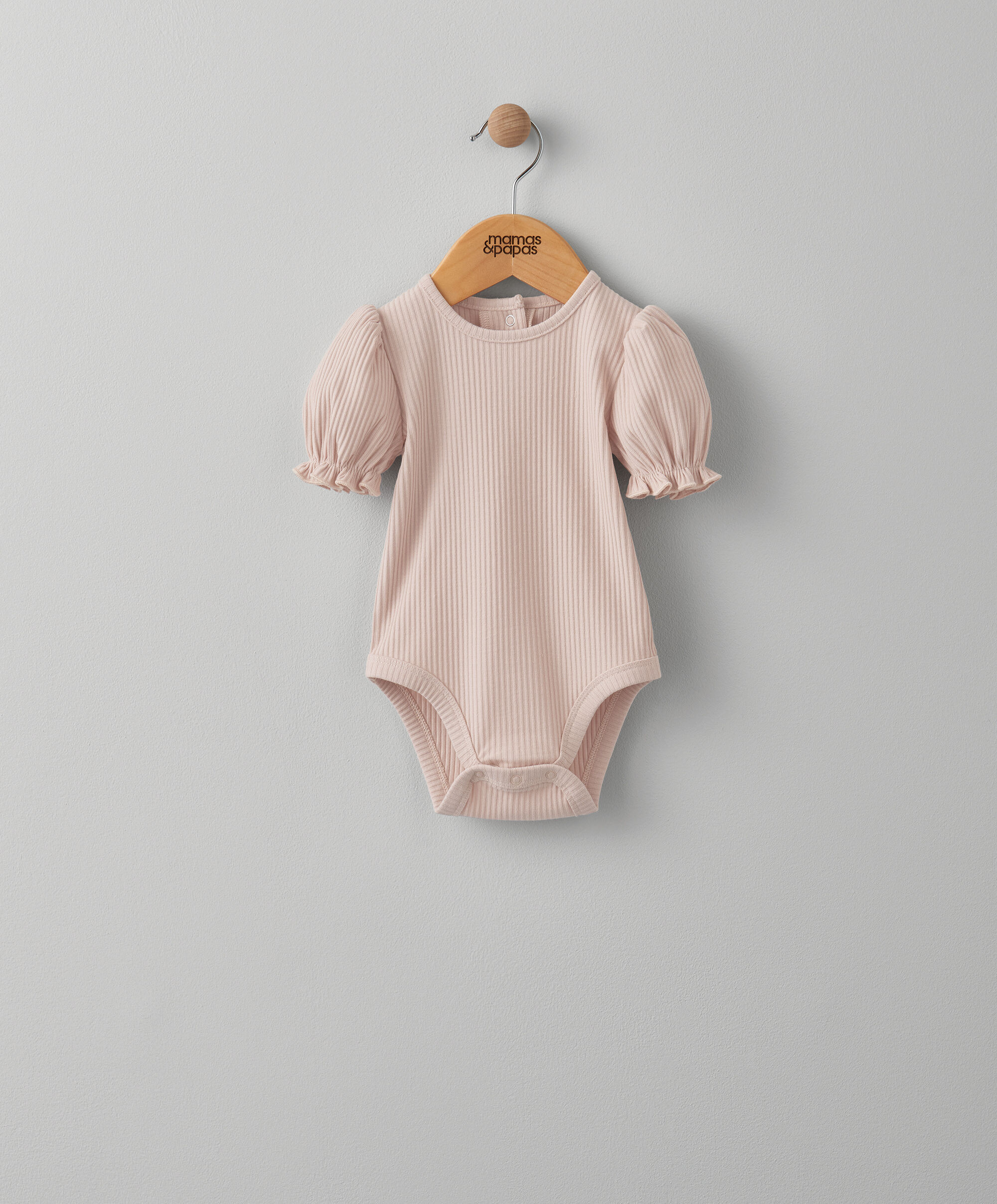 Pink Short Sleeve Bodysuit image number 1