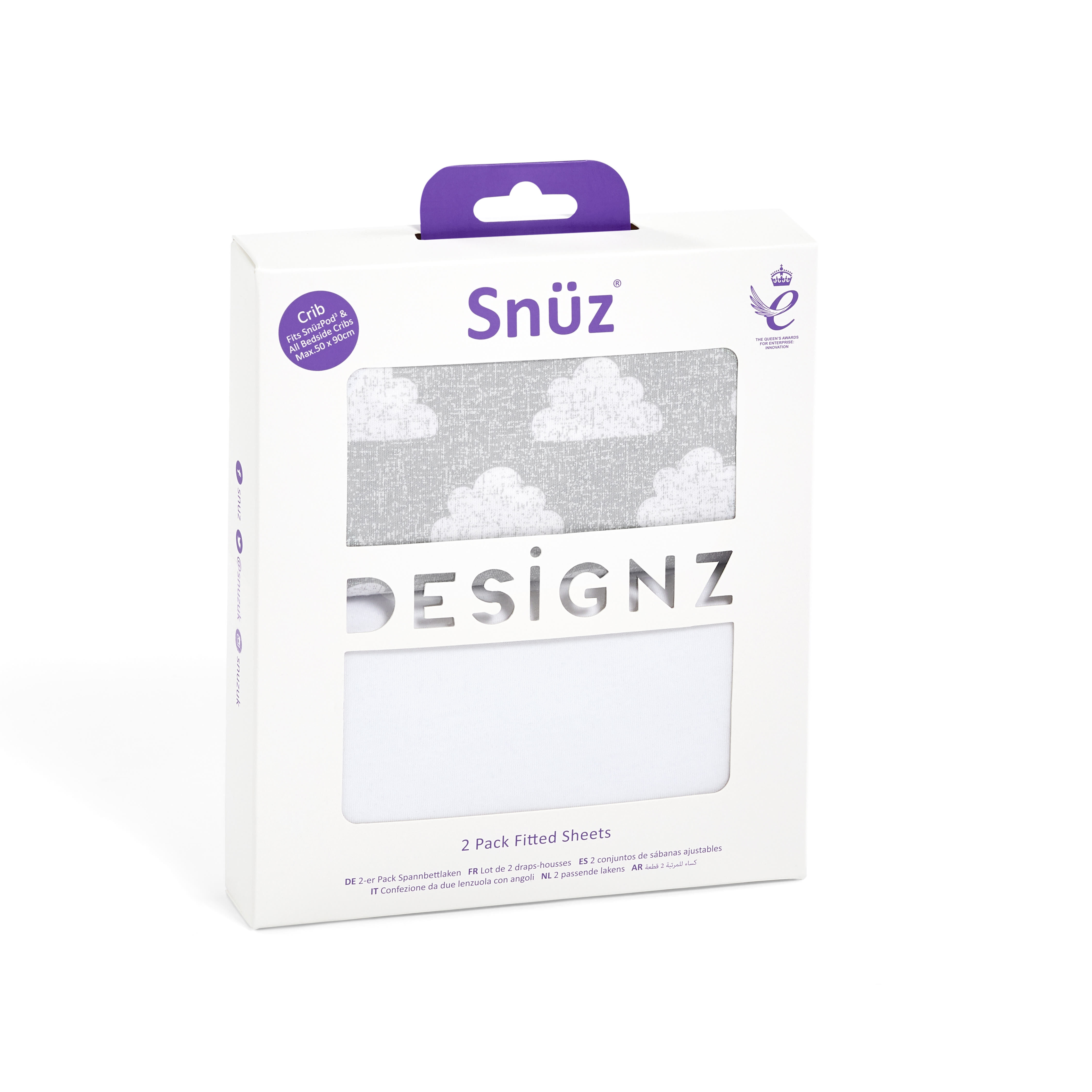 2 Pack Crib Fitted Sheets - Cloud Nine image number 3